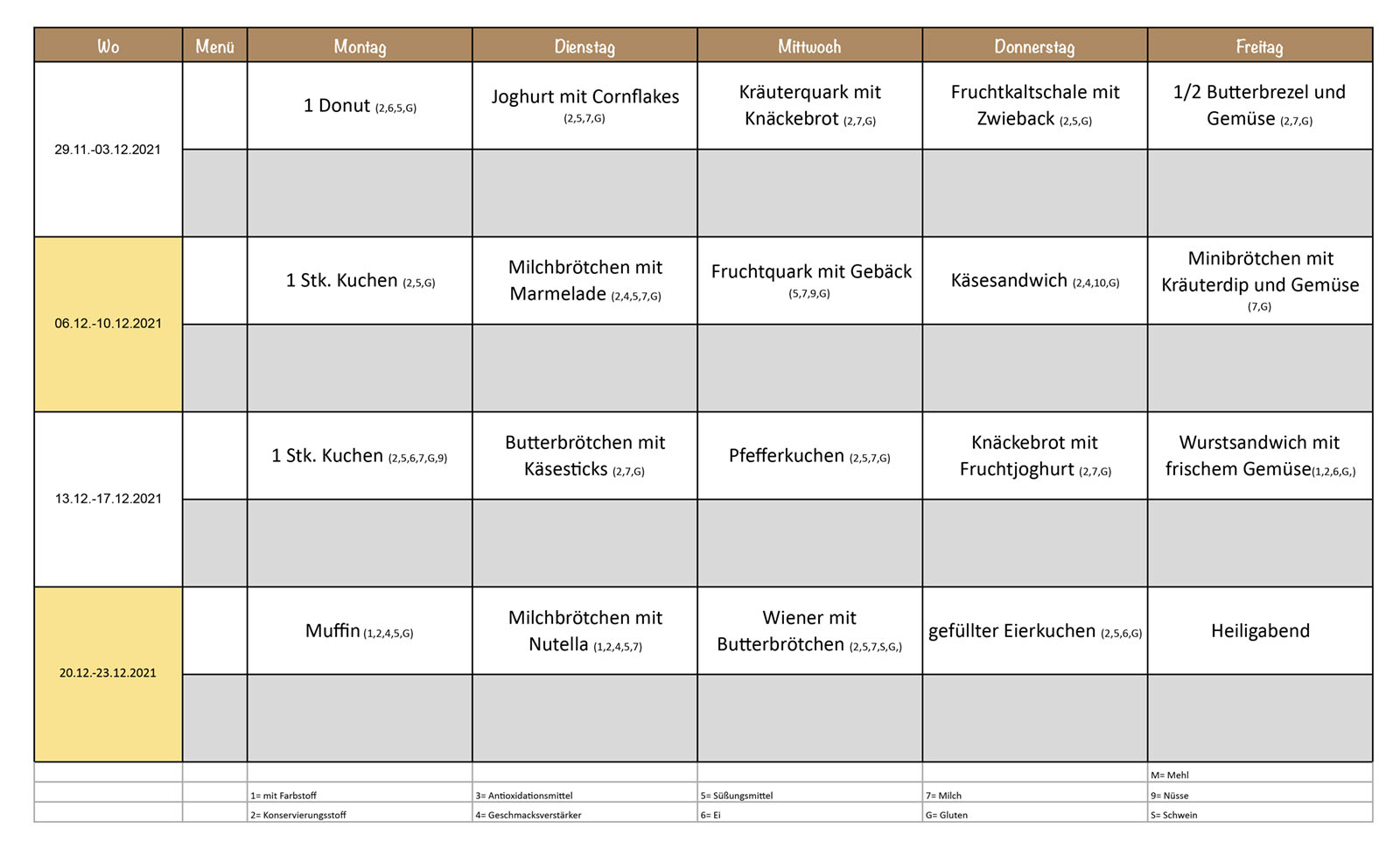 Vesperplan Dezember Vesperplan Dezember